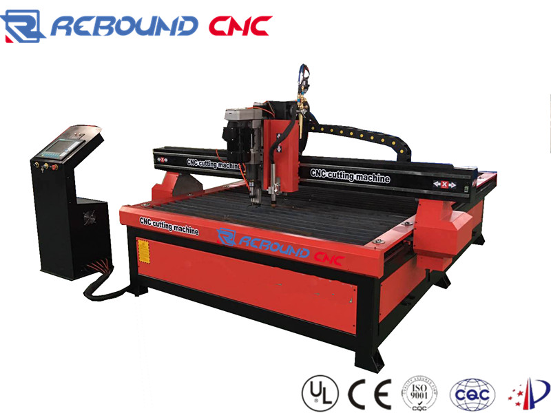 China steel/iron plate CNC plasma and gas/flame cutting machines with drilling torch